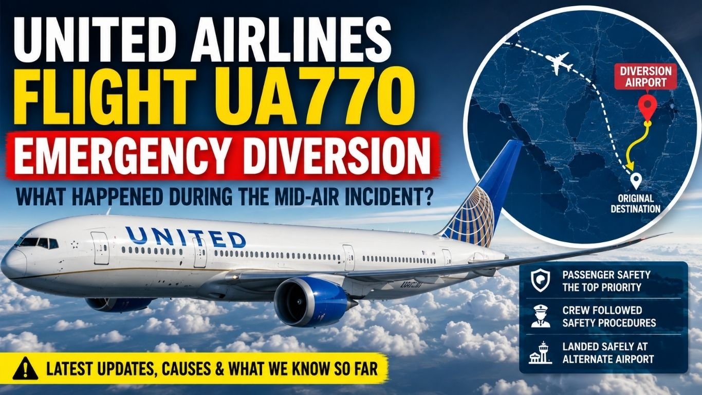 United Airlines Flight UA770 Emergency Diversion